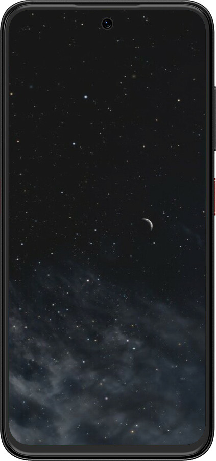 Силиконовый чехол Ночное небо для ZTE Nubia V70 Design - 6451u-4084 изображение 