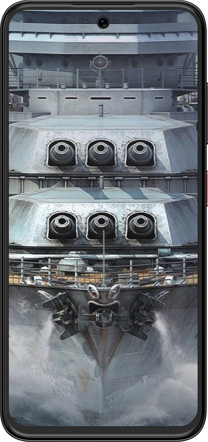 Силіконовий чехол Лінкор, world of tanks, wargaming, військовий корабель для ZTE Nubia V70 Design - 6453u-4084 изображение 