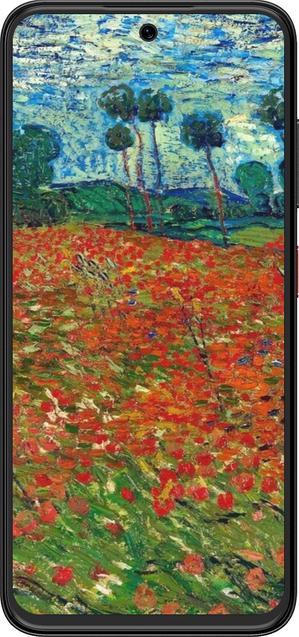 Силиконовый чехол Винсент Ван Гог-Маковое поле для ZTE Nubia V70 Design - 6466u-4084 изображение 