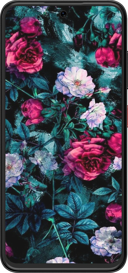 Силиконовый чехол Сад и розы для ZTE Nubia V70 Design - 6483u-4084 изображение 