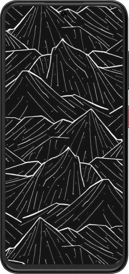 Силиконовый чехол С изображением Темных гор для ZTE Nubia V70 Design - 6489u-4084 изображение 