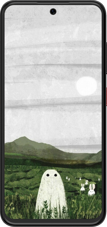 Силиконовый чехол Привидение для ZTE Nubia V70 Design - 6492u-4084 изображение 