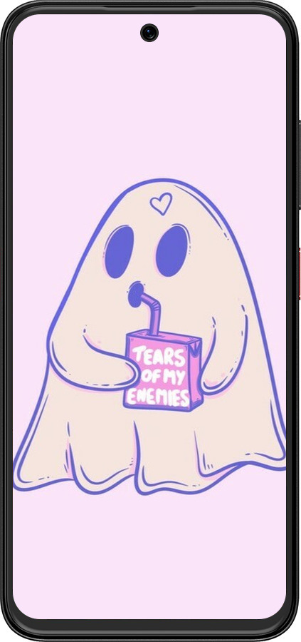 Силиконовый чехол Милый призрак для ZTE Nubia V70 Design - 6507u-4084 изображение 