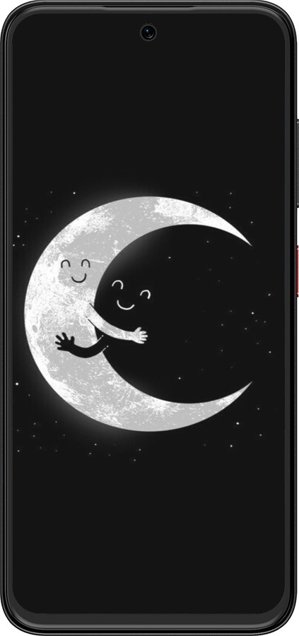 Силиконовый чехол Лунные объятия для ZTE Nubia V70 Design - 6508u-4084 изображение 