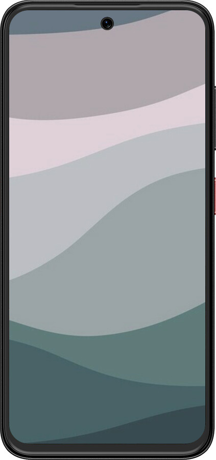 Силіконовий чехол З фіолетовим та бірюзовим ретро-стилем та хвилями для ZTE Nubia V70 Design - 6533u-4084 изображение 