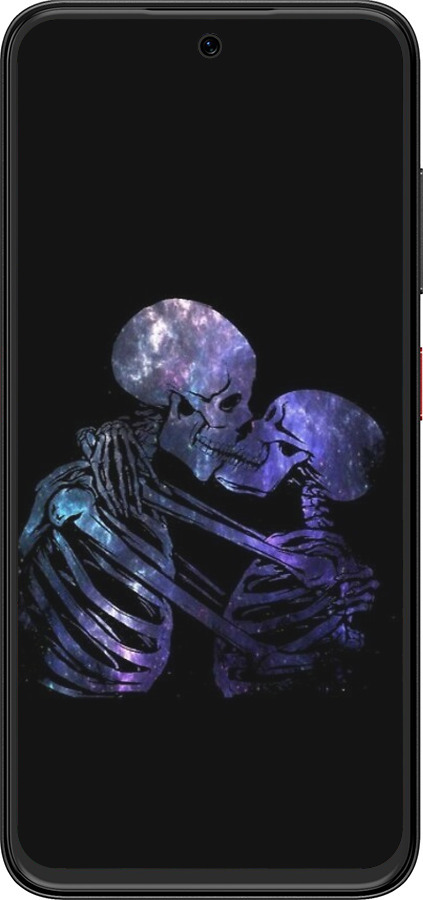 Силиконовый чехол С изображением скелета для ZTE Nubia V70 Design - 6537u-4084 изображение 