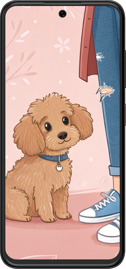 Силиконовый чехол Мальтипу 3 для ZTE Nubia V70 Design - 6706u-4084 изображение 