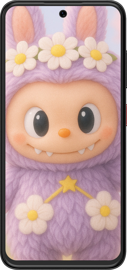 Силиконовый чехол Лабубу 1 для ZTE Nubia V70 Design - 6709u-4084 изображение 