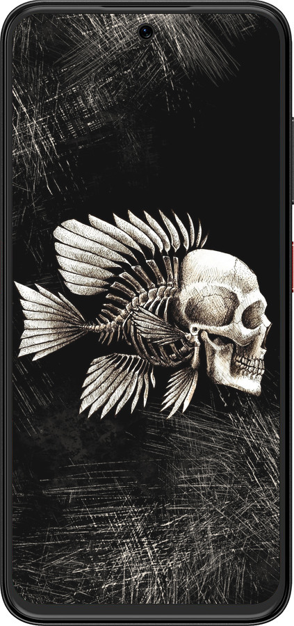 Силиконовый чехол Рыбо-человек для ZTE Nubia V70 Design - 683u-4084 изображение 