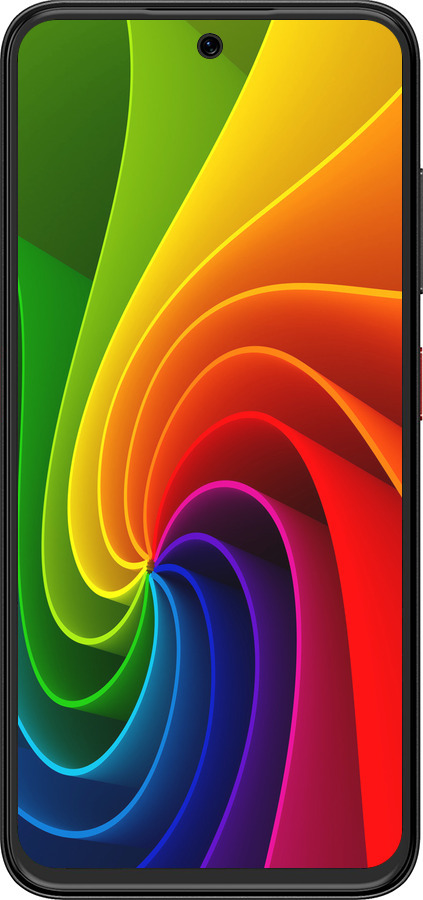 Силиконовый чехол Радужный вихрь для ZTE Nubia V70 Design - 747u-4084 изображение 