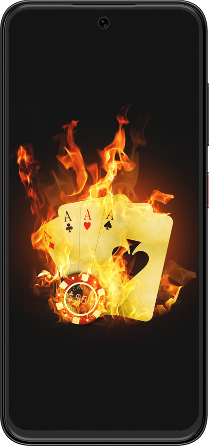 Силиконовый чехол Горящие карты для ZTE Nubia V70 Design - 839u-4084 изображение 