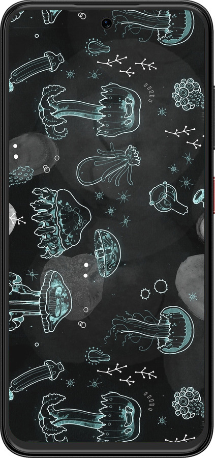 Силіконовий чехол Медузи для ZTE Nubia V70 Design - 906u-4084 изображение 