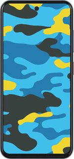 Силіконовий чехол Жовто-блакитний камуфляж для ZTE Nubia V70 - 1084u-4083 изображение 