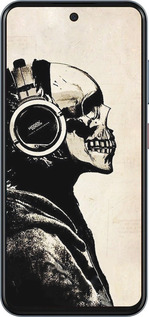 Силиконовый чехол Скелет-меломан v2 для ZTE Nubia V70 - 1200u-4083 изображение 