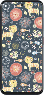 Силиконовый чехол Котята v4 для ZTE Nubia V70 - 1224u-4083 изображение 