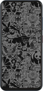 Силиконовый чехол Чёрно-серый стикер бомбинг для ZTE Nubia V70 - 2432u-4083 изображение 