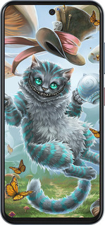 Силиконовый чехол Чеширский кот 2 для ZTE Nubia V70 - 3993u-4083 изображение 