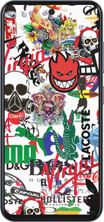 Силиконовый чехол Many different logos для ZTE Nubia V70 - 4022u-4083 изображение 