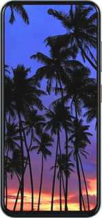 Силиконовый чехол Пальмы для ZTE Nubia V70 - 4324u-4083 изображение 