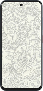 Силиконовый чехол Белое кружево для ZTE Nubia V70 - 4383u-4083 изображение 