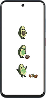 Силіконовий чехол Авокадо 1 для ZTE Nubia V70 - 4857u-4083 изображение 