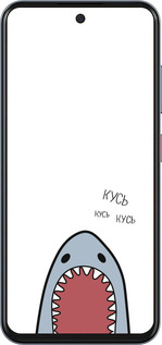 Силиконовый чехол Акула для ZTE Nubia V70 - 4870u-4083 изображение 