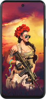 Силиконовый чехол Украинка с оружием для ZTE Nubia V70 - 5316u-4083 изображение 