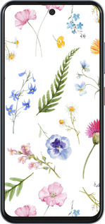 Силиконовый чехол Цветочный фон v2 для ZTE Nubia V70 - 5472u-4083 изображение 