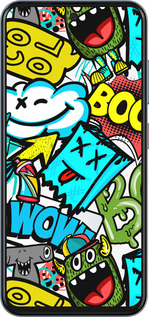 Силіконовий чехол Стікери v4 для ZTE Nubia V70 - 5508u-4083 изображение 