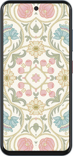 Силиконовый чехол Цветочный орнамент v2 для ZTE Nubia V70 - 5513u-4083 изображение 