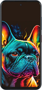 Силиконовый чехол Яркий бульдог для ZTE Nubia V70 - 5547u-4083 изображение 