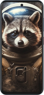 Силиконовый чехол Raccoon austronaut для ZTE Nubia V70 - 5581u-4083 изображение 