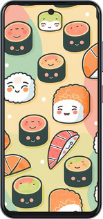 Силіконовий чехол Суші патерн для ZTE Nubia V70 - 5583u-4083 изображение 