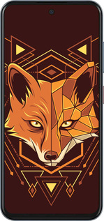 Силиконовый чехол Лиса геометрия для ZTE Nubia V70 - 5607u-4083 изображение 