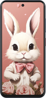 Силиконовый чехол Зайчик для ZTE Nubia V70 - 5669u-4083 изображение 