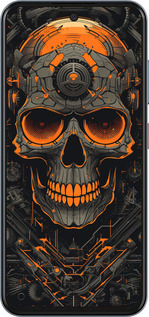 Силіконовий чехол Череп для ZTE Nubia V70 - 5952u-4083 изображение 