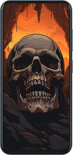 Силиконовый чехол Череп в пещере для ZTE Nubia V70 - 5959u-4083 изображение 