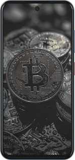 Силіконовий чехол Black Bitcoin для ZTE Nubia V70 - 6090u-4083 изображение 