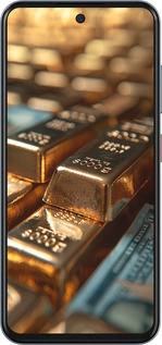 Силиконовый чехол Сияние золота для ZTE Nubia V70 - 6104u-4083 изображение 