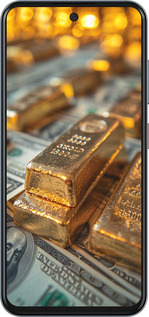 Силиконовый чехол Слитки и доллары для ZTE Nubia V70 - 6105u-4083 изображение 