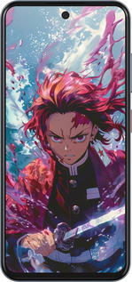 Силиконовый чехол Танджиро Камадо: Клинок рассекающий демонов для ZTE Nubia V70 - 6111u-4083 изображение 