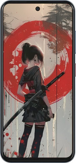 Силиконовый чехол Сумерки воина: Танец с катаной для ZTE Nubia V70 - 6123u-4083 изображение 