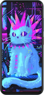 Силиконовый чехол Кот панк для ZTE Nubia V70 - 6311u-4083 изображение 