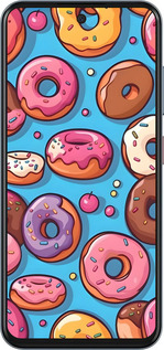 Силіконовий чехол Пончики для ZTE Nubia V70 - 6318u-4083 изображение 