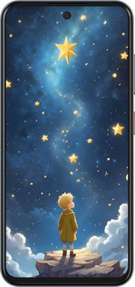 Силіконовий чехол Маленький принц для ZTE Nubia V70 - 6326u-4083 изображение 