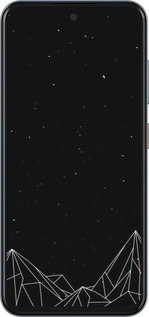 Силіконовий чехол Чорно білі абстрактні гори для ZTE Nubia V70 - 6437u-4083 изображение 