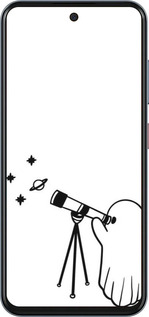 Силиконовый чехол Привидение астроном для ZTE Nubia V70 - 6444u-4083 изображение 