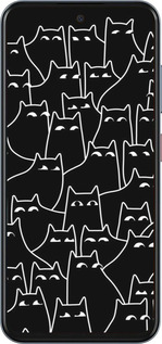 Силіконовий чехол Із зображенням кішок для ZTE Nubia V70 - 6470u-4083 изображение 