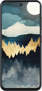 Силиконовый чехол Ночной пейзаж с лесом и горами для ZTE Nubia V70 - 6493u-4083 изображение 