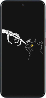 Силиконовый чехол Кошка для ZTE Nubia V70 - 6505u-4083 изображение 